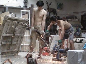 Xiaochun al lavoro